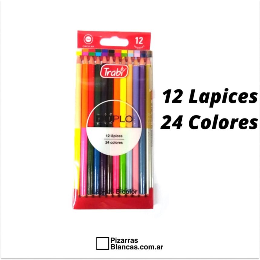 Lapices De Color Trabi Duplo Librer A Pb Pizarras Blancas En Mendoza