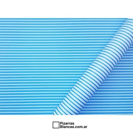 Cartulina ALFA 48x60 decorativa raya Doble Faz - Azul