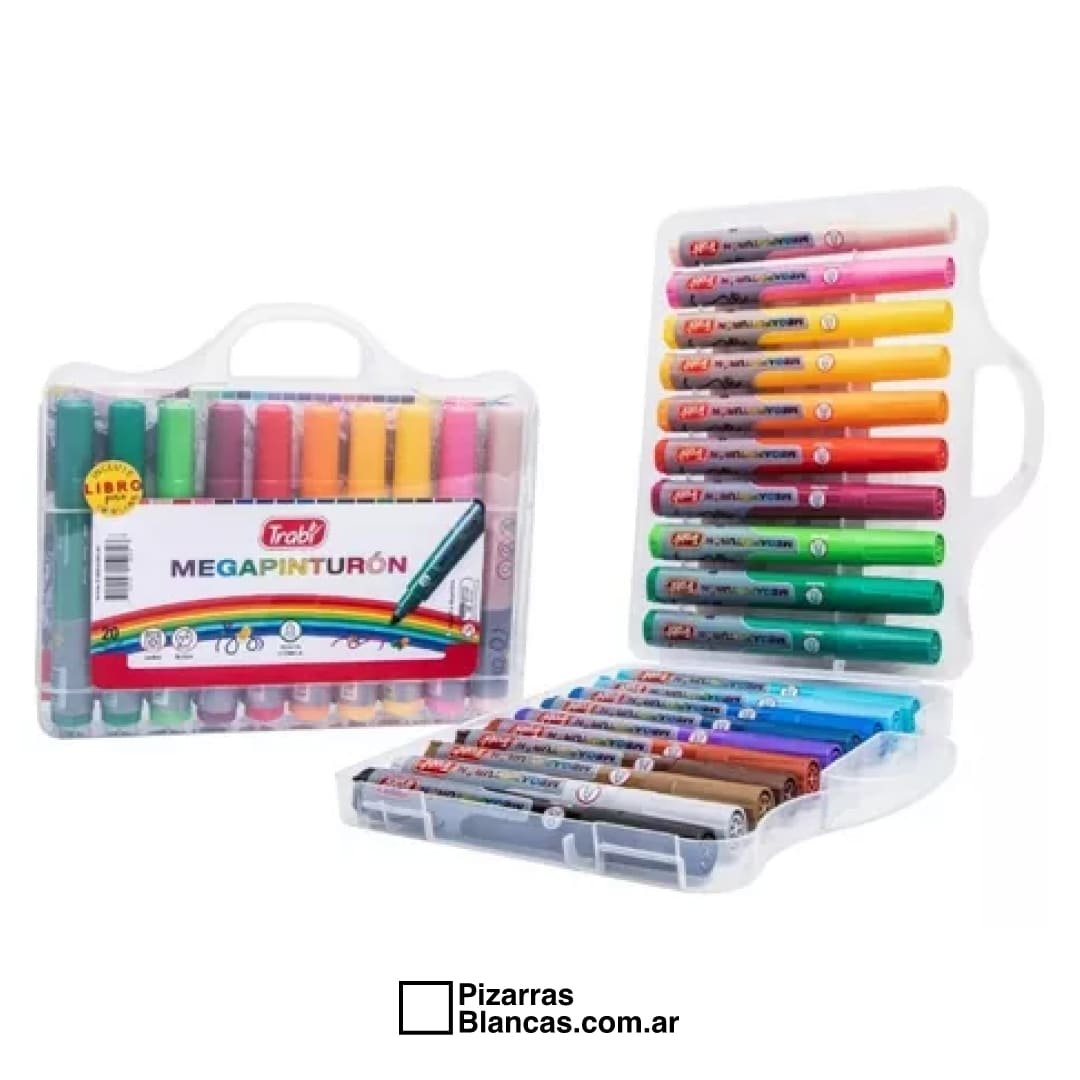 marcadores-trabi-megapinturon-x20-pizarrasblancasmendoza