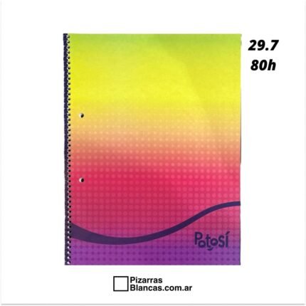 Cuaderno POTOSÍ 29.7 80H Cuadro - Espiral Degradé