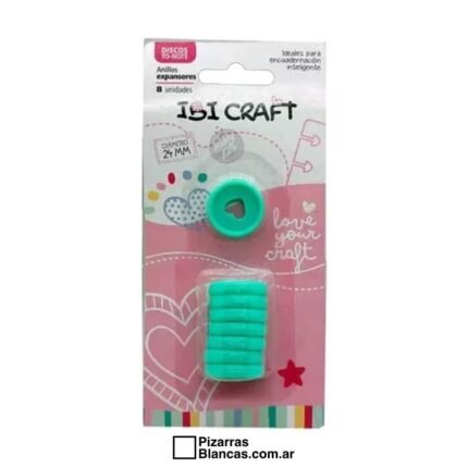Discos de Expansión IBI 24mm - Corazón - x8 piezas - Verde