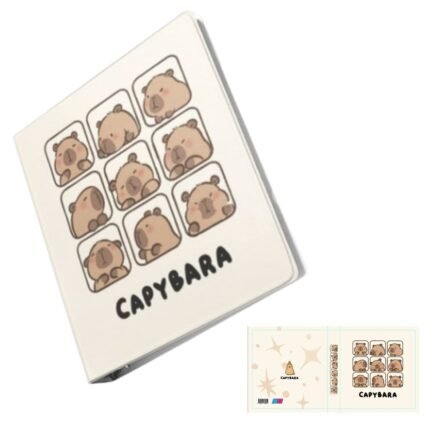 CARPETA N°3 3 GANCHOS FANTASIA CAPYBARA ESCOLAR 3X40MM REDONDO
