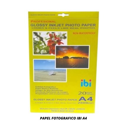 PAPEL FOTOGRAFICO IBI A4 190 GRSM 20 HJS.
