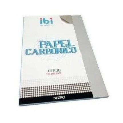PAPEL CARBONICO IBI OFICIO NEGRO SOBRE X 50 HJS
