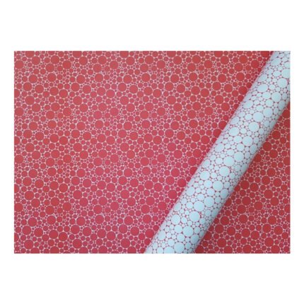 CARTULINA DECORATIVA ENTRETENIDA ALFA DOBLE FAZ 48X65 - ROJO CIRCULOS BURBUJAS
