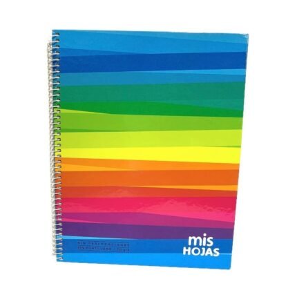 CUADERNO MIS HOJAS A4 120H RAYA TAPA DURA ESPIRAL