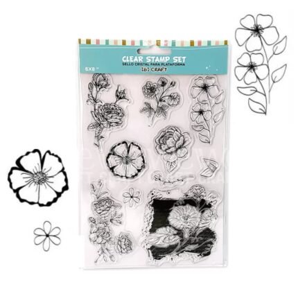SELLO IBI SILICONADO CRISTAL 6X8" FLORES