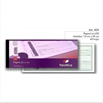 TALONARIO TALOFFICE PAGARE EN DOLARES (404)
