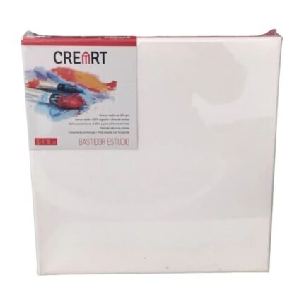 BASTIDOR ENTELADO CREART 30X30 CON CUÑAS-MOLDURA DE 1,7 X 2,5 CM