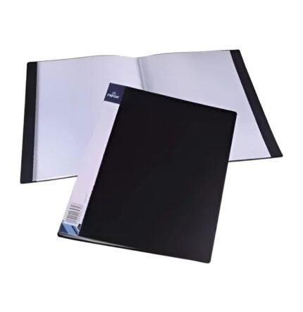 CARPETA CON FOLIOS LUMA OFICIO 20 FOLIOS NEGRA