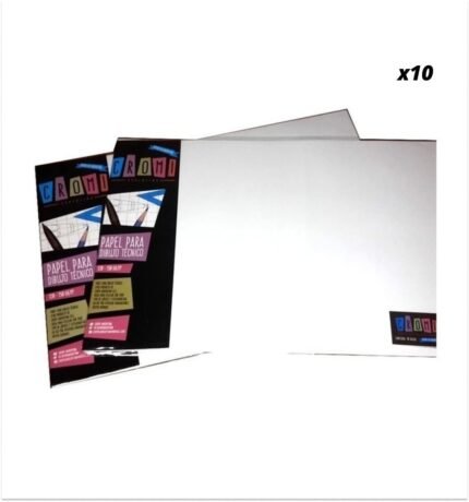 PAPEL DIBUJO TECNICO CROMI A3 120 GR - PAQ X 10 U