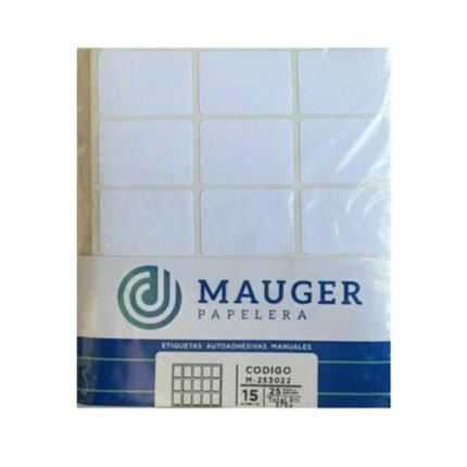 ETIQUETA MANUAL MAUGER M3022 33X23 MM PACK X25