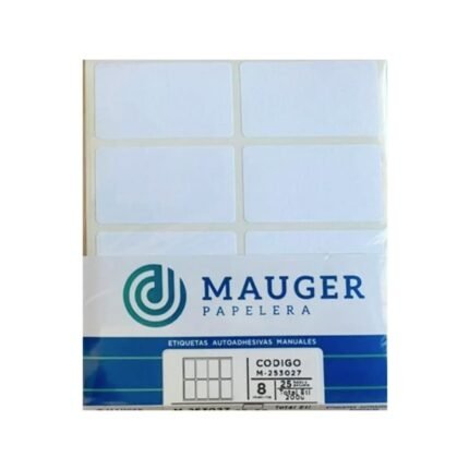 ETIQUETA MANUAL MAUGER M3027 50X28 MM PACK X25