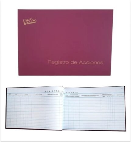 LIBRO RAB REGISTRO ACCIONES 1 MANO