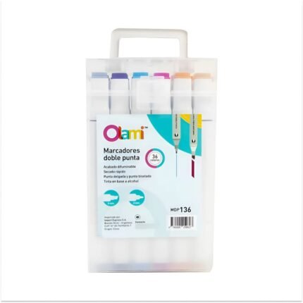 MARCADOR OLAMI DOBLE PUNTA PARA DISEÑO CAJA X36U (MDP136)