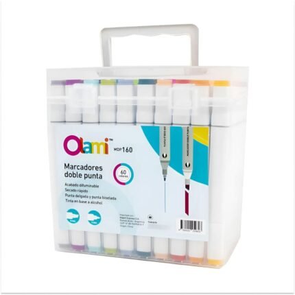 MARCADOR OLAMI DOBLE PUNTA PARA DISEÑO CAJA X60U (MDP160)