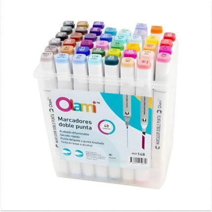 MARCADOR OLAMI DOBLE PUNTA PARA DISEÑO CAJA X48U (MDP148)