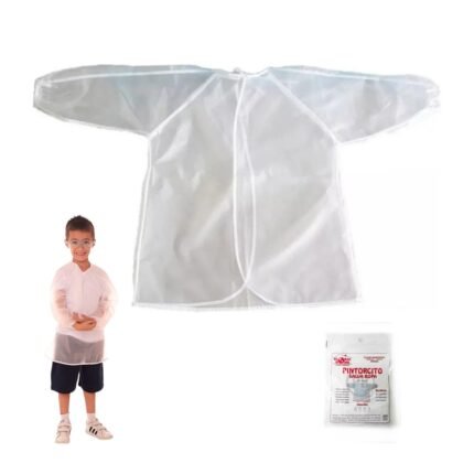 PINTORCITO PLASTICO TRANSPARENTE TALLE 1 Y 2