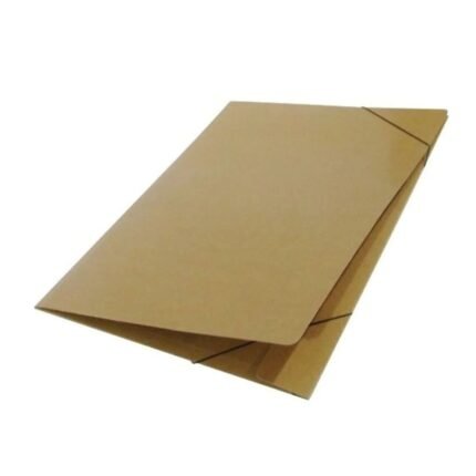 CARPETA TIPO PRESSPHAN PH PLASTIFICADA MARRON DOBLE OFICIO 3 SOLAPAS CON ELASTICO