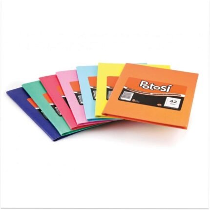 CUADERNO POTOSI N°1 16X21 42H TAPA DURA CUADRO - ARAÑA ROJO ##