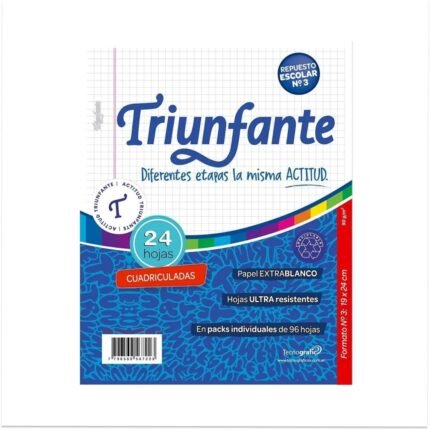REPUESTO TRIUNFANTE 24 HOJAS CUADRO N°3 ##