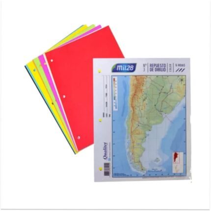 REPUESTO DIBUJO N°3 MIL28 COLOR (6 HOJAS)