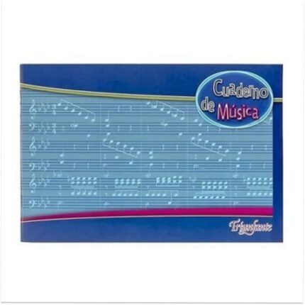 CUADERNO DE MUSICA TRIUNFANTE PENTAGRAMADO 20H