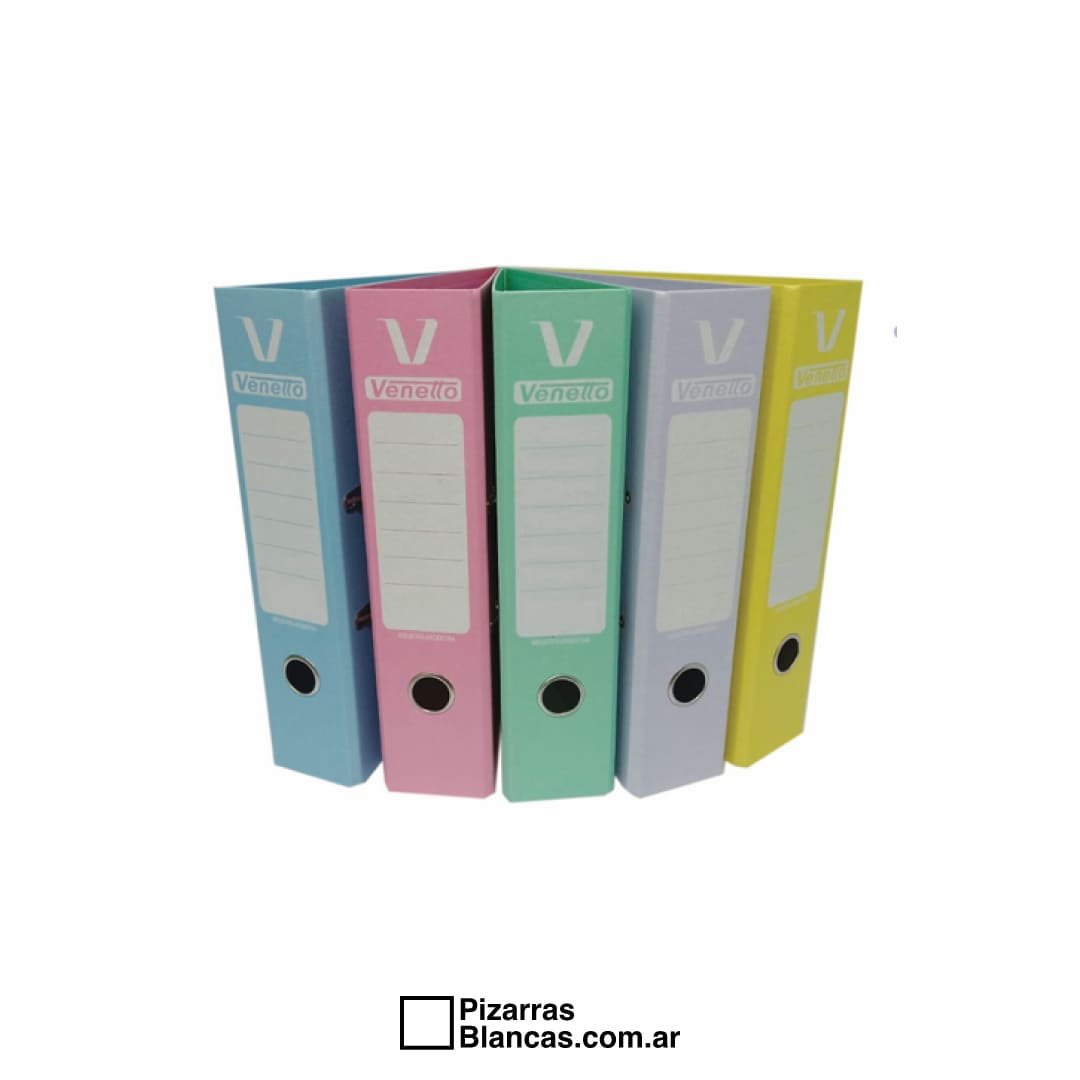 BIBLIORATO VENETTO A4 CELESTE PASTEL LOMO ANCHO (1)