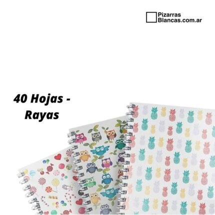 LIBRETA ESPIRAL ALFA GLOSS - 40 HOJAS RAYA (10,5 X 6,5CM)