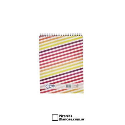 BLOCK ESPIRAL ALFA GLOSS - A6 80 HOJAS LISO
