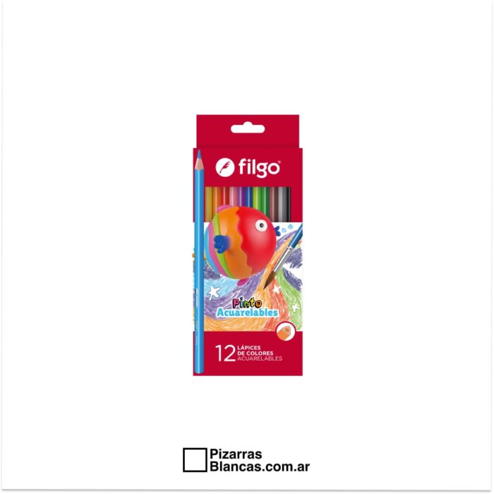 Pinto Num Color LAPICES DE COLOR FILGO PINTO ACUARELABLES x12 Unidades - Librería PB ...