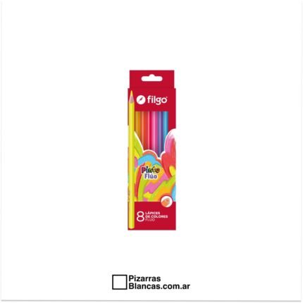LAPICES DE COLORES FILGO PINTO FLUO X8