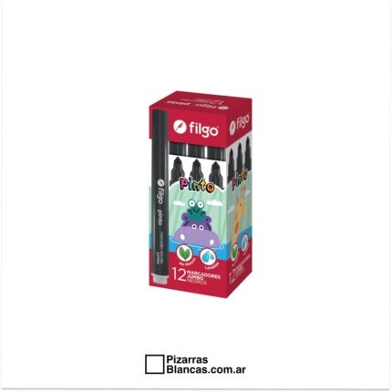 MARCADOR AL AGUA FILGO PINTO JUMBO - NEGRO PUNTA CÓNICA xUnidad