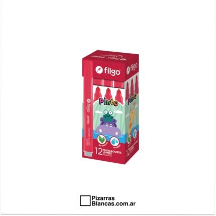 MARCADOR AL AGUA FILGO PINTO JUMBO - ROJO PUNTA CÓNICA xUnidad