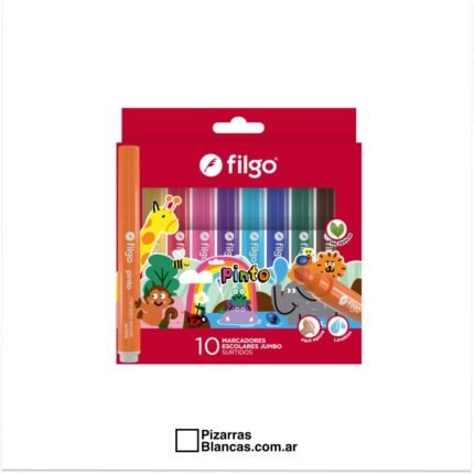MARCADOR FILGO PINTO JUMBO-  x10 Unidades Surtido