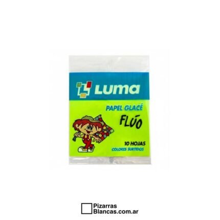 PAPEL GLASE LUMA FLUO - 10X10 SOBRE x10 Unidades