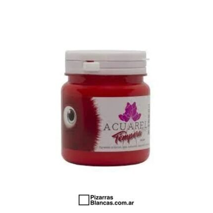 TEMPERA ACUAREL POTE 250G ROJOFLUO