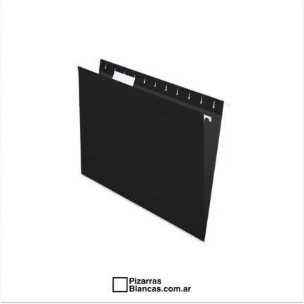 CARPETA COLGANTE PLASTICA PP OFICIO COLOR NEGRA