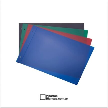 CARPETA DOS TAPAS N 6 DOBLE OFICIO ROJA PLASTIFICADA