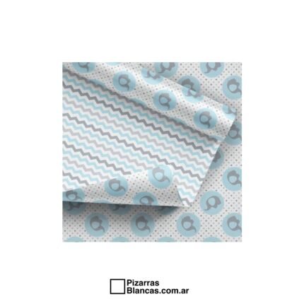 CARTULINA DECORATIVA ENTRETENIDA FANTASIA CARPEL DOBLE FAZ 48X65 - ELEFANTE CELESTE