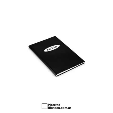 LIBRO DE ACTAS CHICO CLOCHETTE 2 MANOS TAPA NEGRA