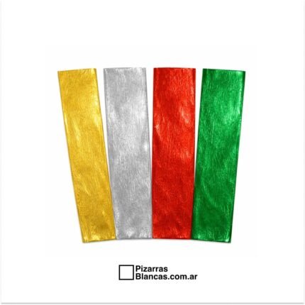 PAPEL CREPE METALICO ORO 50cm x 1m