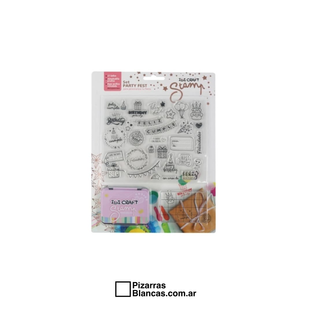 SELLO STAMP SET IBI PARTY (SELLO + ALMOHADILLA + BASE) (1)