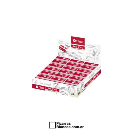 GOMA DE BORRAR FILGO TEK 4080 TECNICA BLANCA X UNIDAD
