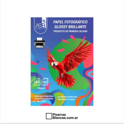 PAPEL FOTOGRAFICO ASB A4 180 GRSM 100 HJS