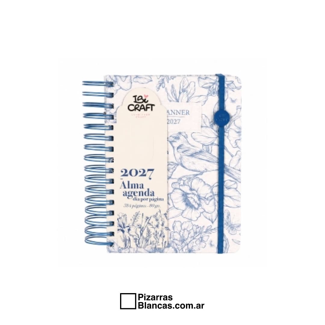 AGENDA DIARIA 384HJS + REGLA + STICKERS ALMA