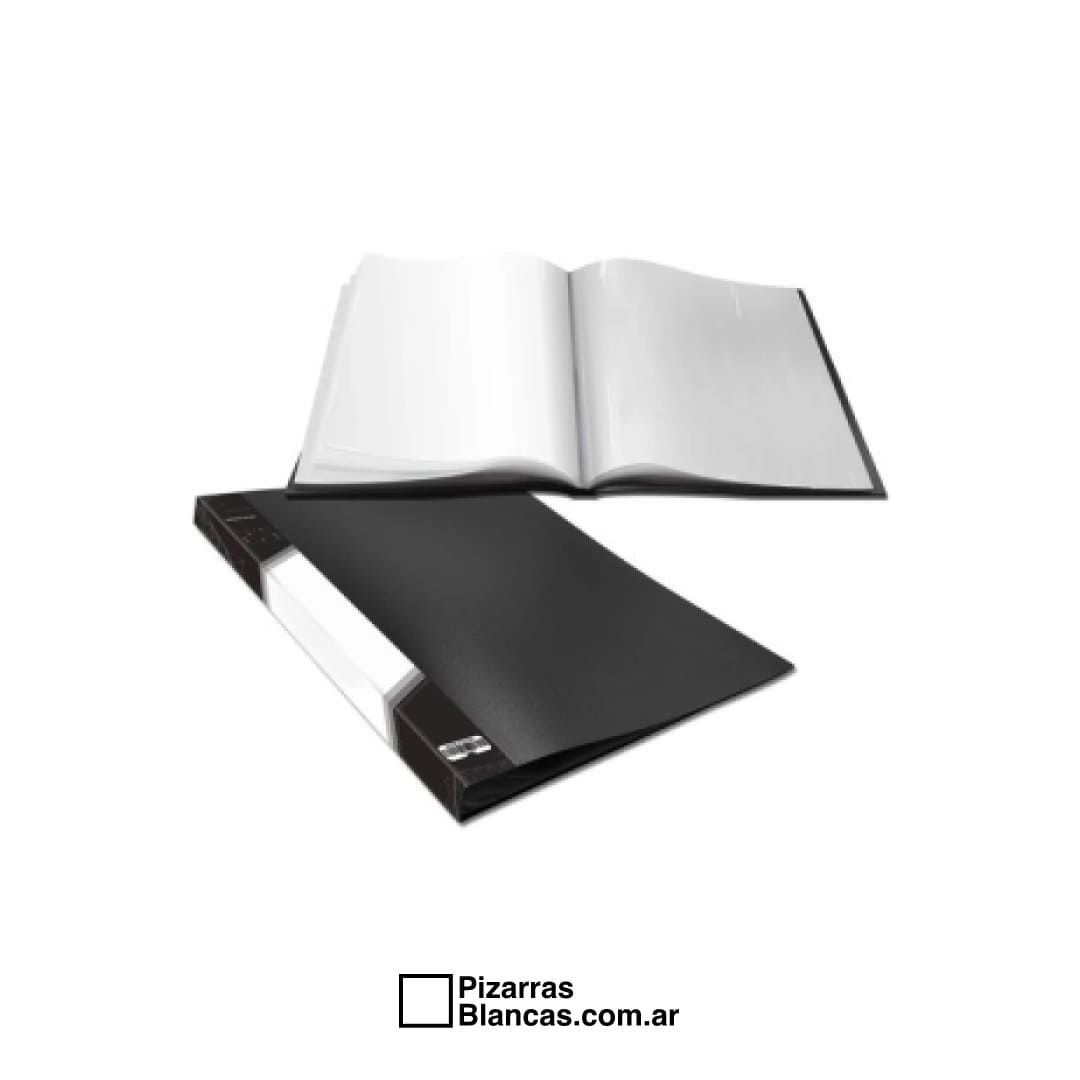 CARPETA A4 FOLIOS NEGRO