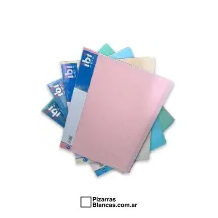 CARPETA A4 20 FOLIOS ROSA PASTEL