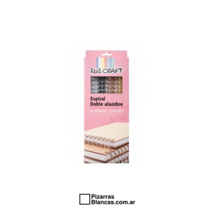 ESPIRAL A4 DOBLE ALAMBRE 2:1 1/2 16PCS SURT BASICO