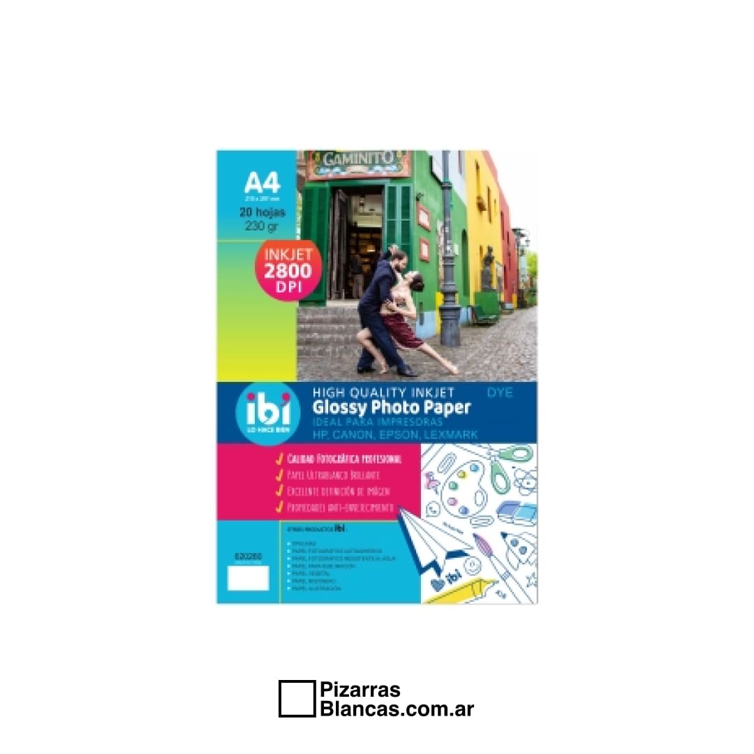 PAPEL FOTOGRAFICO A4 230GRS X 20HJS
